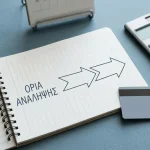 Σημειωματάριο με χρονοδιάγραμμα, τραπεζική κάρτα χωρίς σήματα και αριθμομηχανή σε ουδέτερο γραφείο